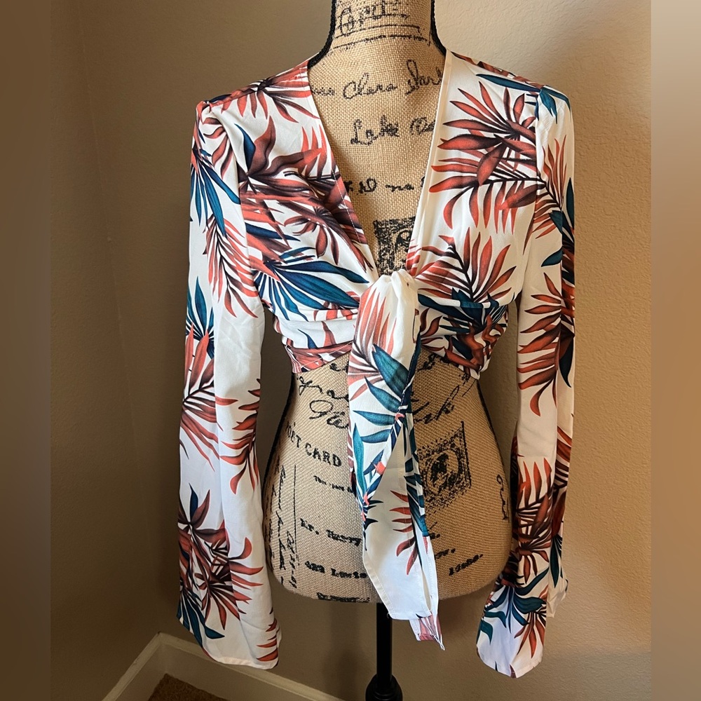 SHEIN coverup top with kimono sleeves